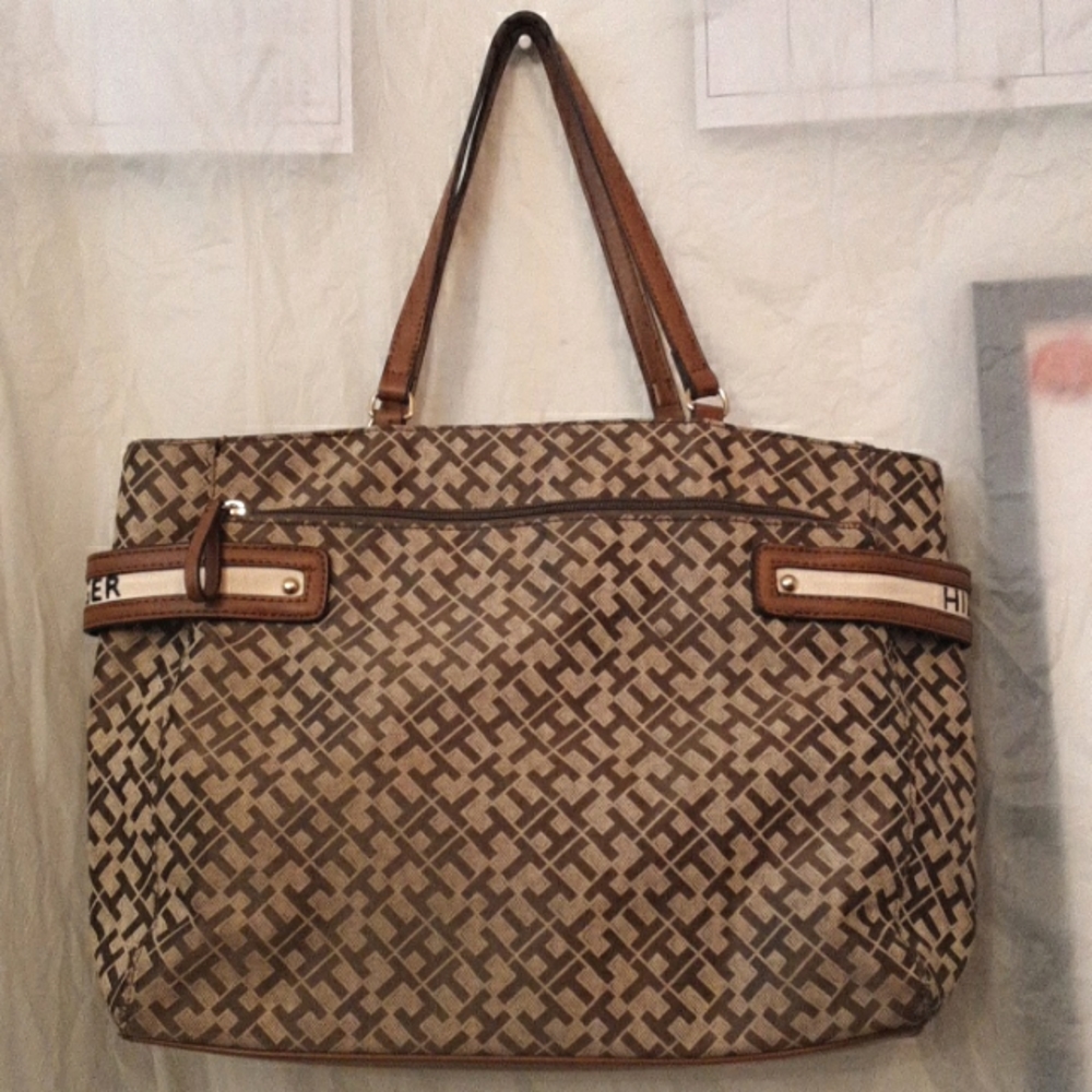 Tommy Hilfiger Large  Monogram Tote Bag